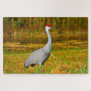 We Love Sandhill Cranes Florida Jigsaw Puzzle