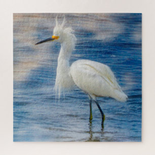 We love Snowy Egrets in Florida Jigsaw Puzzle