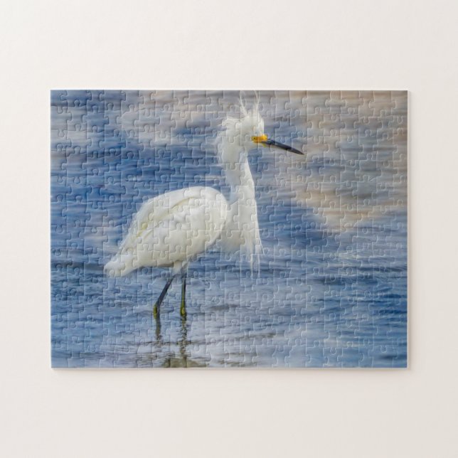 We love Snowy Egrets in Florida Jigsaw Puzzle (Horizontal)