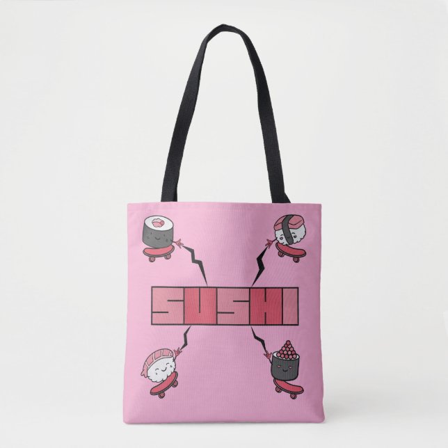 We Love Sushi - Sushi Love - ASL ILY Obsession Tote Bag (Front)