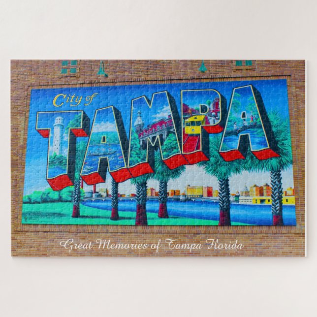 We Love Tampa Florida Jigsaw Puzzle (Horizontal)