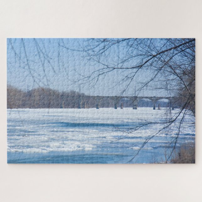 We Love the Delaware River Jigsaw Puzzle (Horizontal)