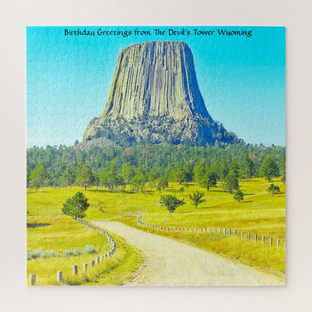 We Love  The Devil's Tower Wyoming. Jigsaw Puzzle (Vertical)