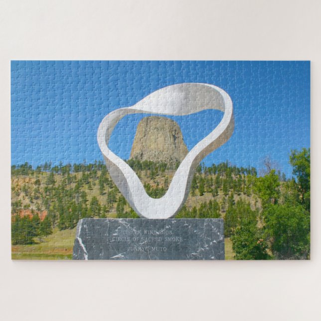 We love The Devil's Tower Wyoming. Jigsaw Puzzle (Horizontal)