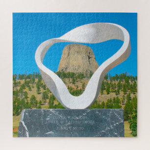We Love The Devil's Tower Wyoming. Jigsaw Puzzle