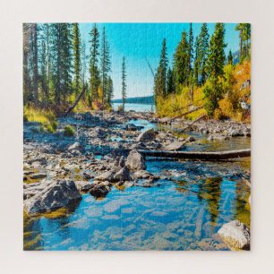 We Love Tranquillity Lake Wyoming. Jigsaw Puzzle