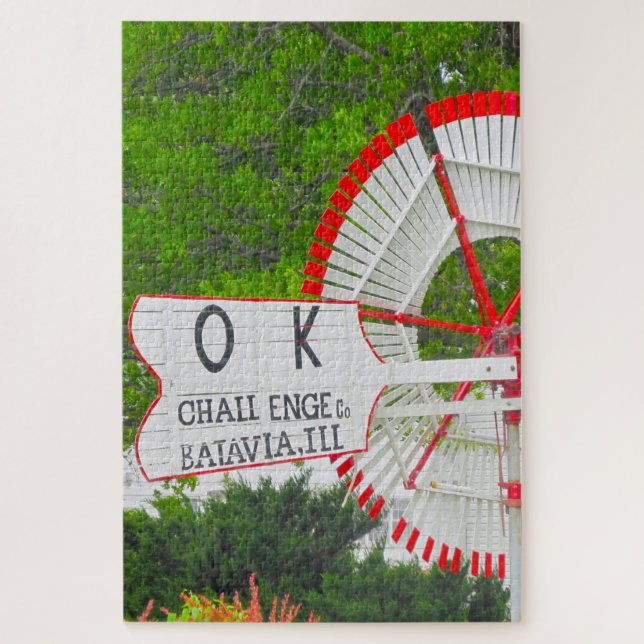 We love Vintage Windmills Iowa. Jigsaw Puzzle (Vertical)
