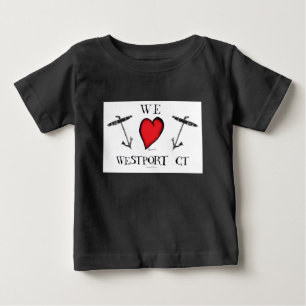 we love westport ct baby T-Shirt