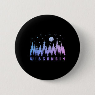 We Love Wisconsin - The Badger State Uni-adults Bl 6 Cm Round Badge