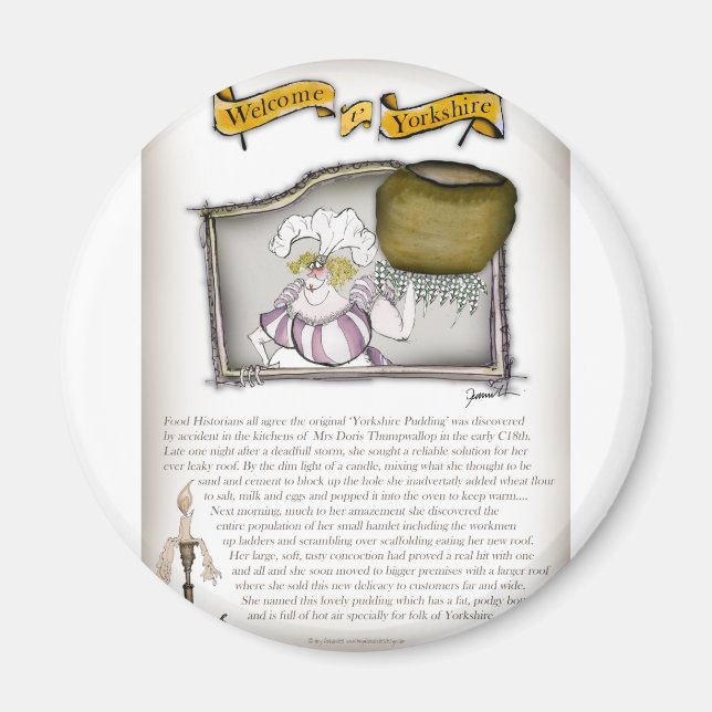 we love yorkshire pudding history magnet (Front)