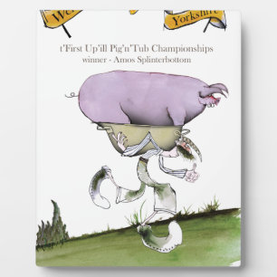 we love yorkshire up'ill pig race plaque