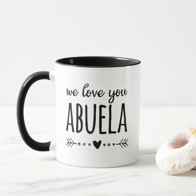 We Love You Abuela Mug (With Donut)
