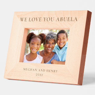 We Love You Abuela Personalised Photo Frame Gift