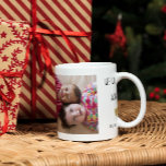 We Love You Auntie 2 Photo Collage Coffee Mug<br><div class="desc">A cute photo mug gift for your favourite aunt personalised with 2 photos and name.</div>