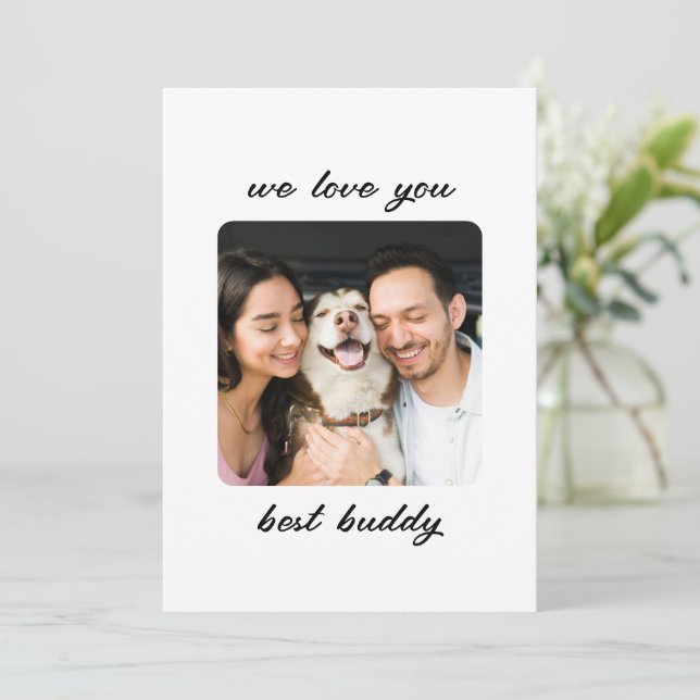 We love you best: A Heartfelt Tribute Holiday Card (Standing Front)