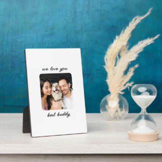 We love you best: A Heartfelt Tribute Plaque