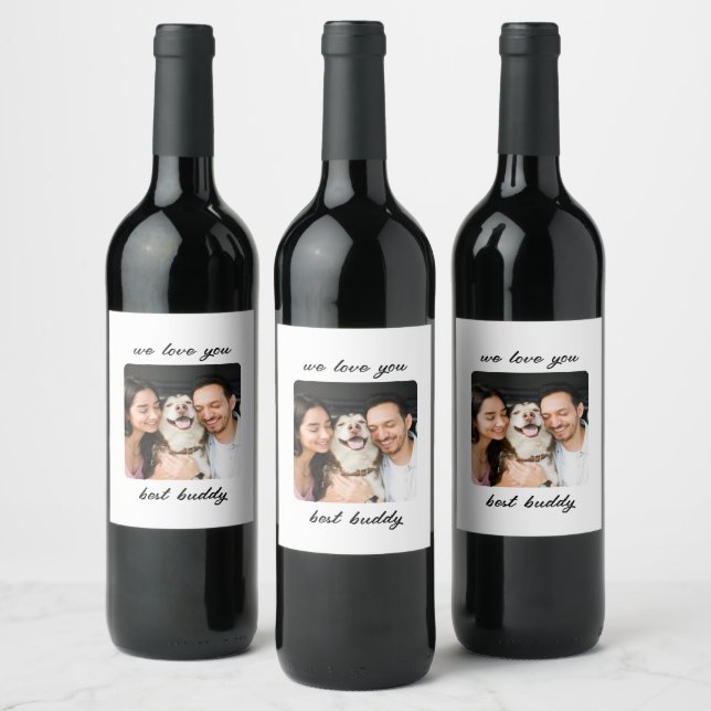 We love you best: A Heartfelt Tribute Wine Label (Bottles)