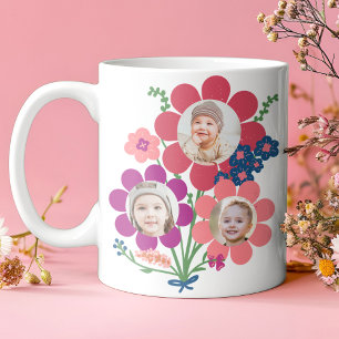 We Love You Bunches, Custom photo gift mug for mum