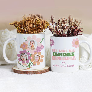 We Love You Bunches Grandma Gift Custom Photo Mug