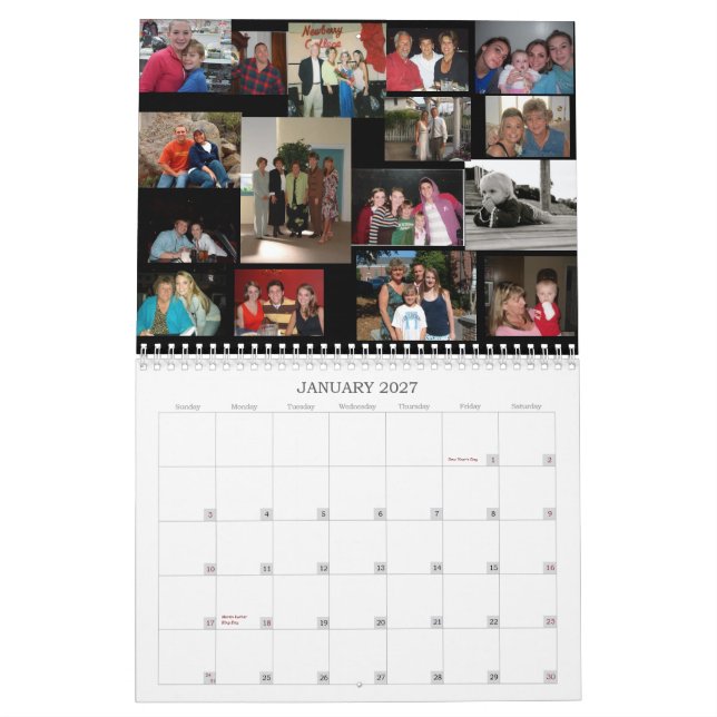 We love you calendar (Jan 2027)