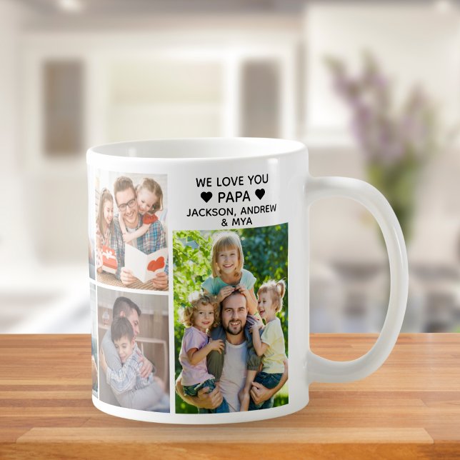 We love you dad collage of 9 photos children coffee mug (Creator Uploaded)