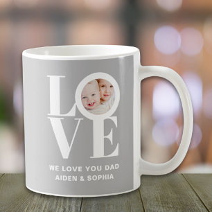 We Love You Dad Custom Photo Father's Day  Coffee Mug