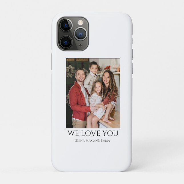 We Love You Dad Gift Custom Photo Case-Mate iPhone Case (Back)