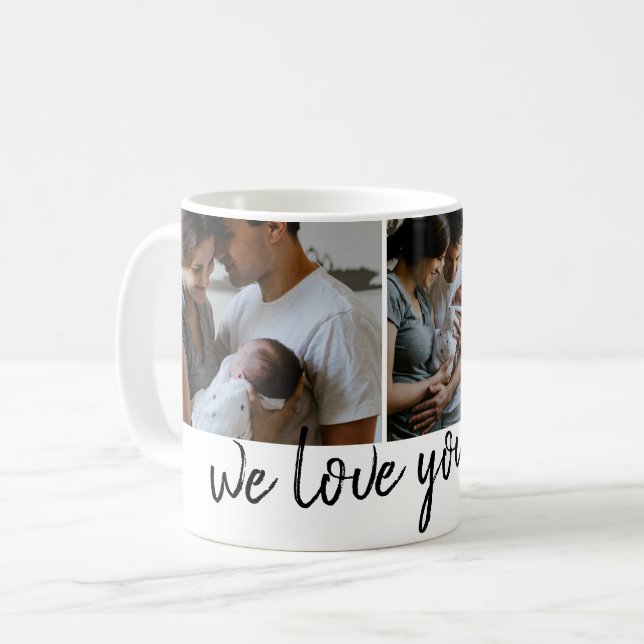 we love you dad modern photo Father's Day Coffee Mug (Front Left)