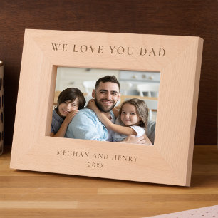 We Love You Dad Personalised Photo Frame Gift