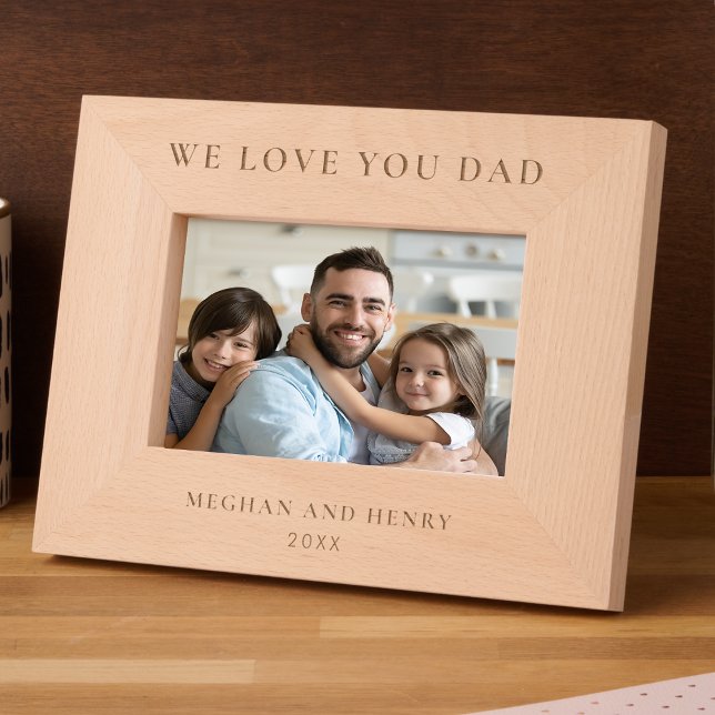 We Love You Dad Personalised Photo Frame Gift (Creator Uploaded)