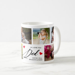 We Love You Dad Photo Collage Coffee Mug