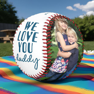 We Love You Daddy 2 Photo Collage Baseball