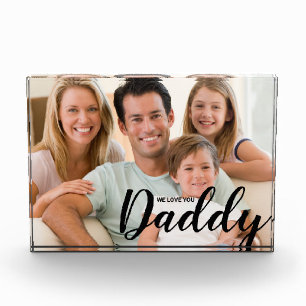 WE Love You Daddy Custom Photo Block