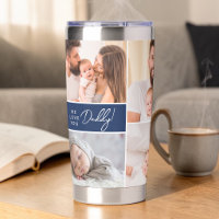 We Love you Daddy Custom Photos Father's Day blue