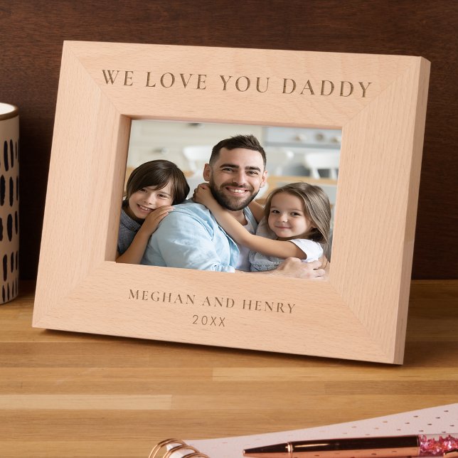 We Love You Daddy Personalised Photo Frame Gift (Creator Uploaded)