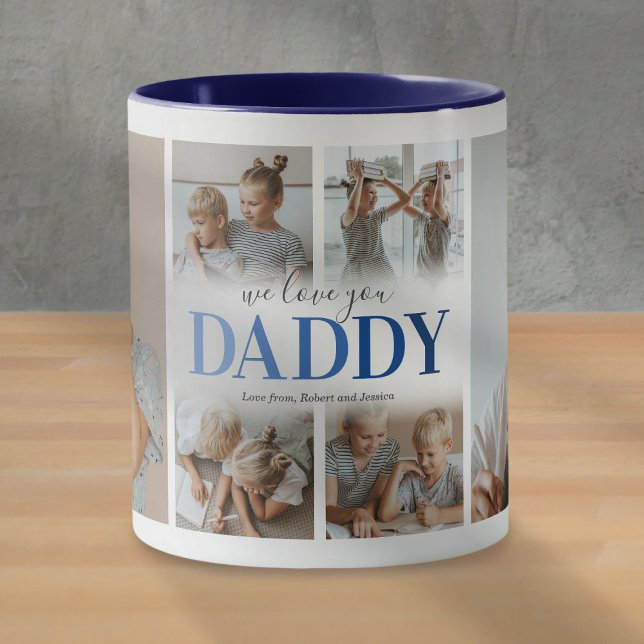 We Love You Daddy Photo Collage Mug (Creator Uploaded)