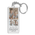 We Love You Daddy Photo Keychain