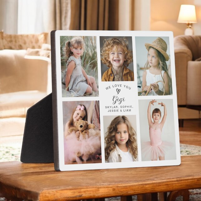 We Love You Gigi Photo Collage Keepsake Plaque (Creator Uploaded)