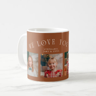 We Love You Grandma 4-Photo Terracotta Coffee Mug