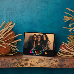 We Love You Grandma Custom 1-Photo Plaque