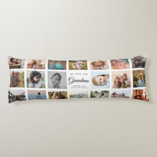 We Love You Grandma Custom Photo Collage Modern Body Cushion