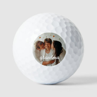 We love you grandma custom photo  golf balls