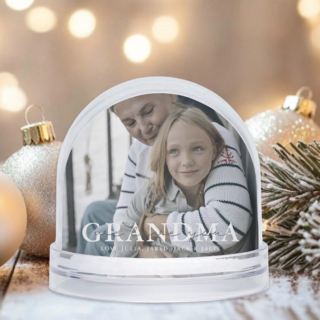 We Love You Grandma Custom Snow Globe (Creator Uploaded)