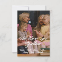 WE LOVE YOU GRANDMA. CUSTOMIZE IT
