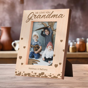 We Love You Grandma Etched Frames
