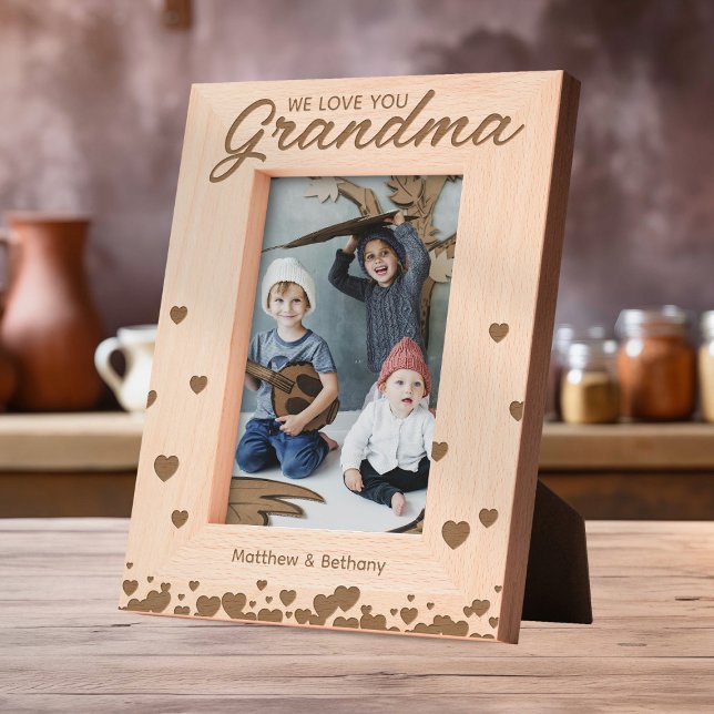 We Love You Grandma Etched Frames (Creator Uploaded)