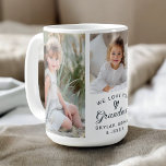 We Love You Grandma Grandkids Photo Collage Coffee Mug<br><div class="desc">A thoughtful keepsake photo gift for Grandma, Gigi, Nana, or other name with a 3 photo collage of her precious grandchildren. Personalise with your selected photos and customise the text template with names. This coffee or tea mug is a wonderful choice for Mother's Day, Birthday, Christmas, Grandparents Day and more....</div>