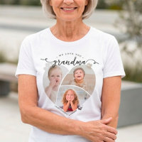 We Love You Grandma Personalised 3 Photo Collage