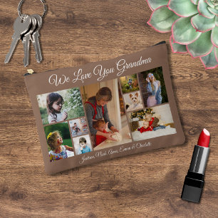 We Love You Grandma Personalised 9 Photo Accessory Pouch