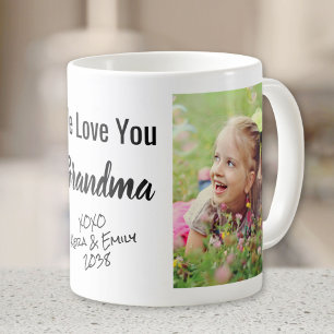 We Love You Grandma Personalised Photo & Names Coffee Mug